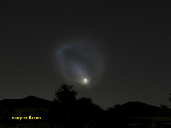 SpaceX Starlink 10-42 launch 07-09-2026 as seen in Fort Myers, FL