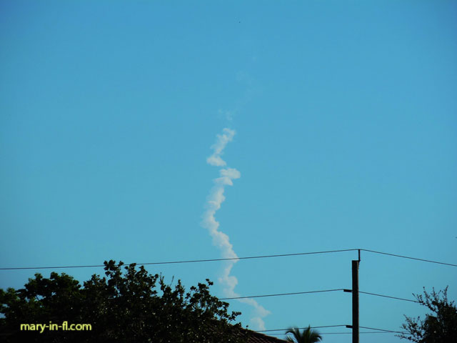 Delta IV Medium+ (4,2) launch 08-22-2019 as seen in Fort Myers, FL