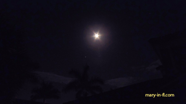 The moon and Mars (and Saturn in the upper right) 07-26-2018