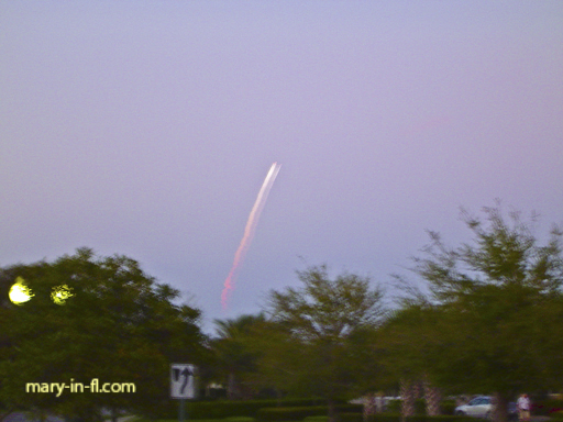 Space shuttle launch 03-15-2009 as seen in Fort Myers, FL
