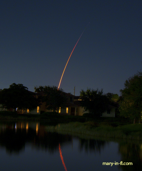 SpaceX launch 01-06-2020 as seen in Fort Myers, FL