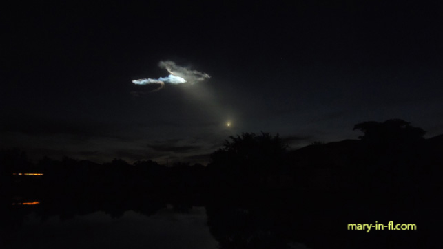 SpaceX launch 06-29-2018 as seen in Fort Myers, FL