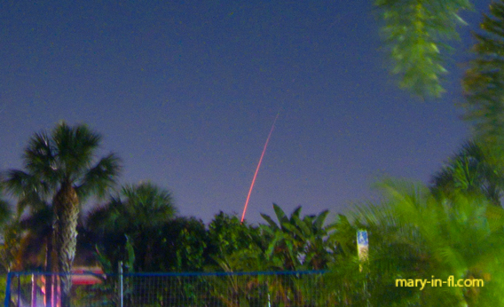 SpaceX launch 04-28-2021 as seen in Fort Myers, FL