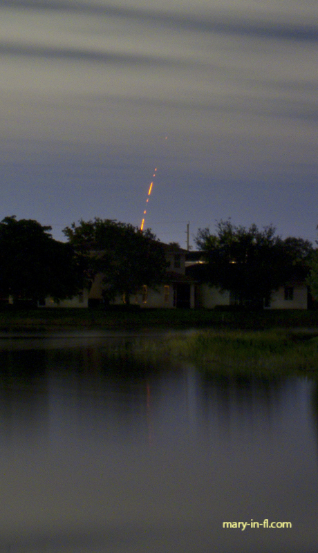SpaceX launch 11-24-2020 as seen in Fort Myers, FL (clouds got in the way)