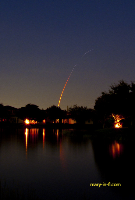 SpaceX launch 12-02-2021 as seen in Fort Myers, FL